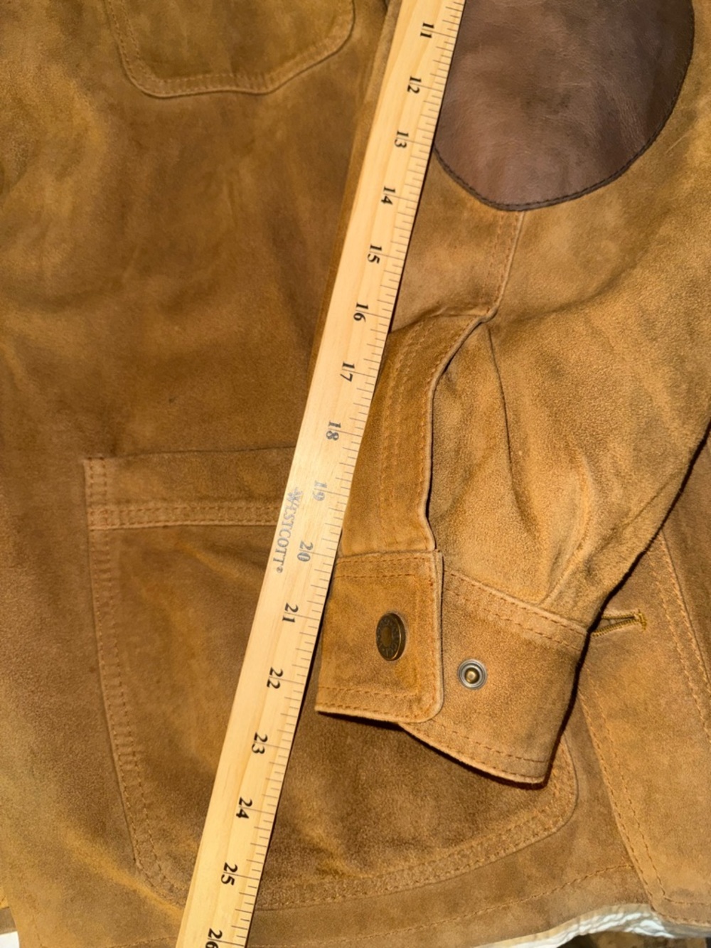 Gucci Suede Leather Field Jacket, Men’s Tan Brown Western, GUC, 0672 - Picture 3 of 16